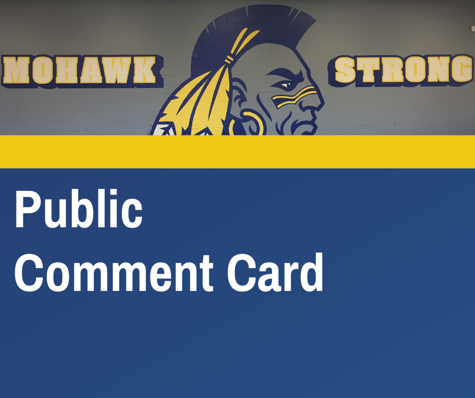 Public Comment Card