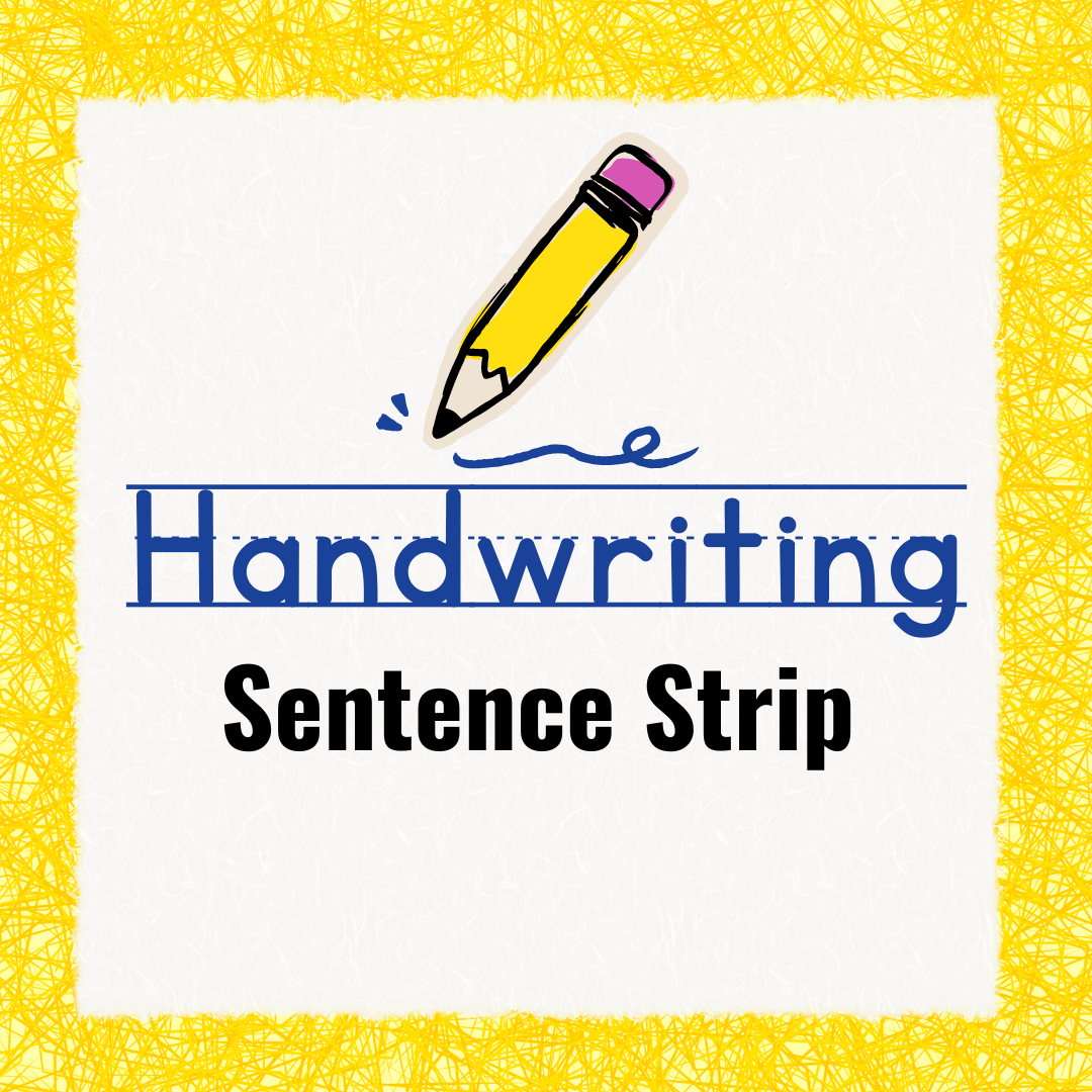 Handwriting Sentence Strip