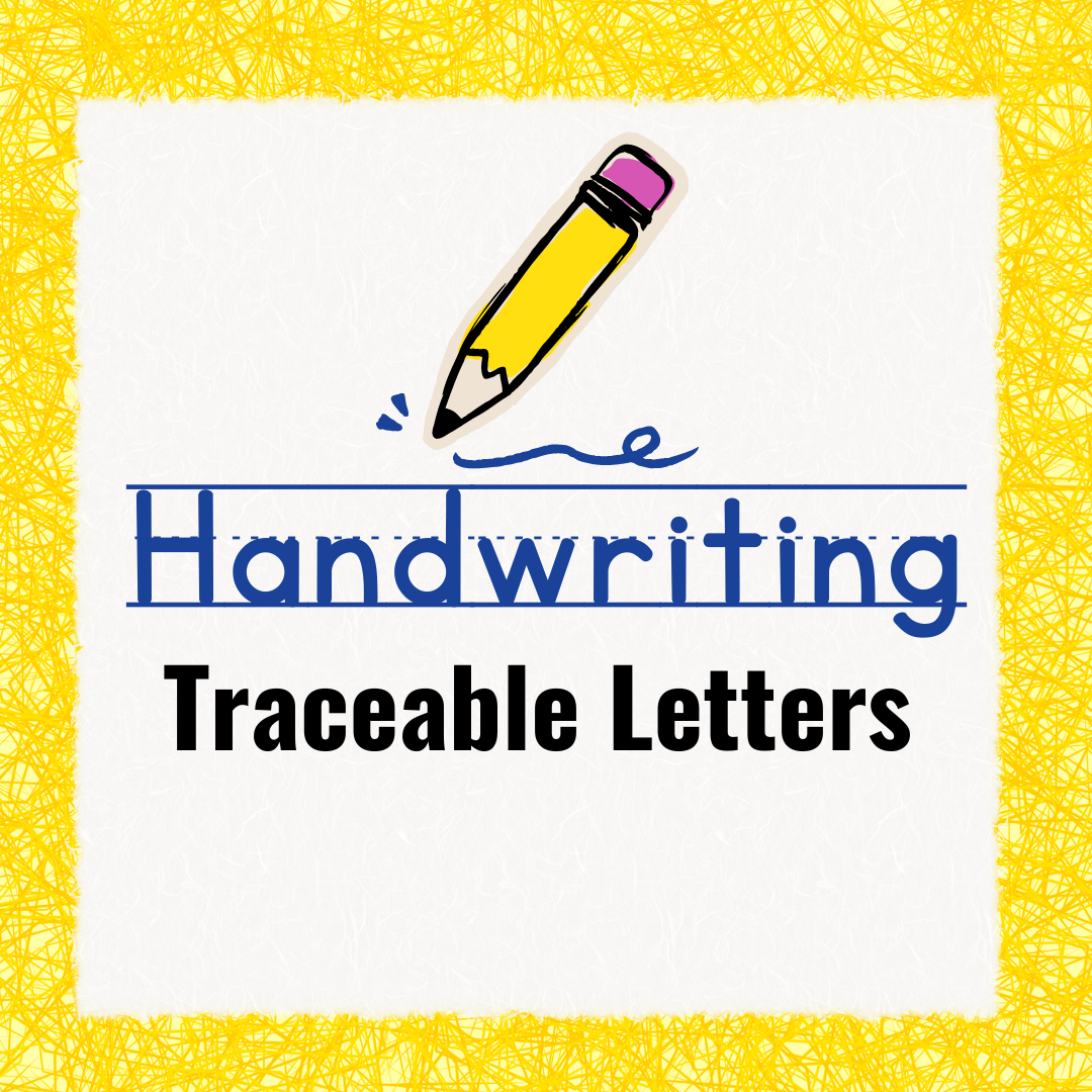 Handwriting Traceable Letters
